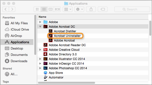 Uninstall Adobe Creative Cloud Desktop App Mac